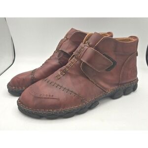 Men's Leather Ankle‎ Boots, Fashion Shoes, Size 11